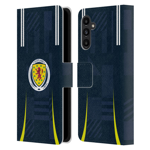 Scotland National Football Team 2024/25 Kits Home Leather Book Wallet Case Cover For Samsung Galaxy A13 5G (2021)