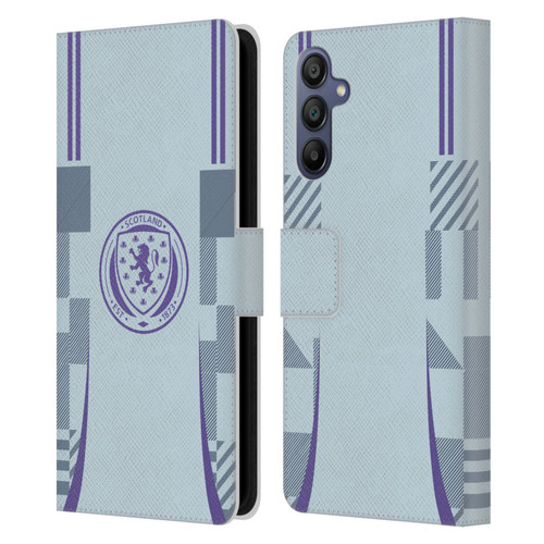 Scotland National Football Team 2024/25 Kits Away Leather Book Wallet Case Cover For Samsung Galaxy A15