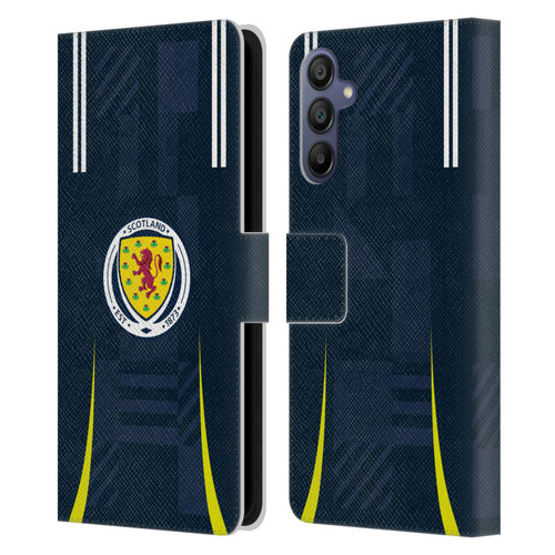 Scotland National Football Team 2024/25 Kits Home Leather Book Wallet Case Cover For Samsung Galaxy A15