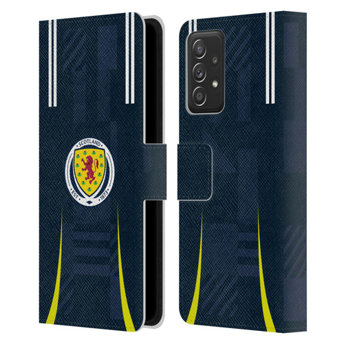 Scotland National Football Team 2024/25 Kits Home Leather Book Wallet Case Cover For Samsung Galaxy A53 5G (2022)
