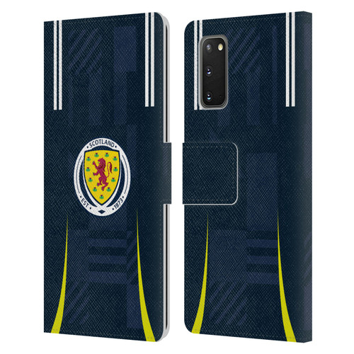 Scotland National Football Team 2024/25 Kits Home Leather Book Wallet Case Cover For Samsung Galaxy S20 / S20 5G