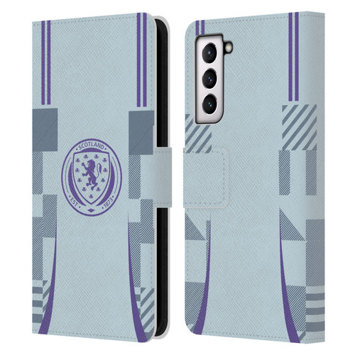 Scotland National Football Team 2024/25 Kits Away Leather Book Wallet Case Cover For Samsung Galaxy S21 5G