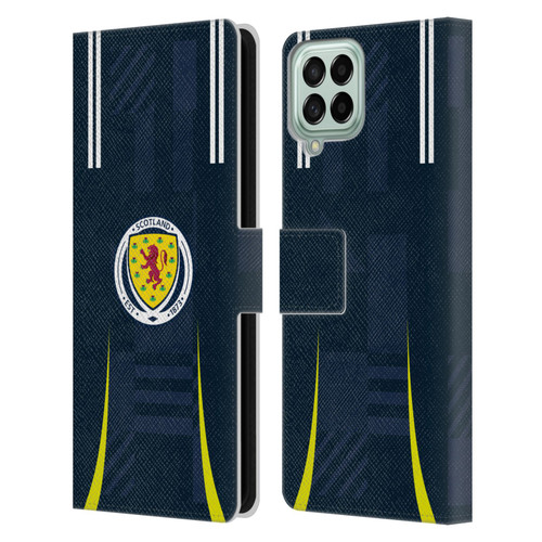 Scotland National Football Team 2024/25 Kits Home Leather Book Wallet Case Cover For Samsung Galaxy M33 (2022)