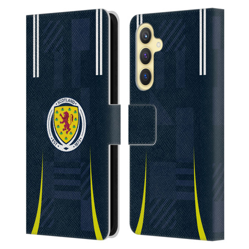 Scotland National Football Team 2024/25 Kits Home Leather Book Wallet Case Cover For Samsung Galaxy S23 FE 5G