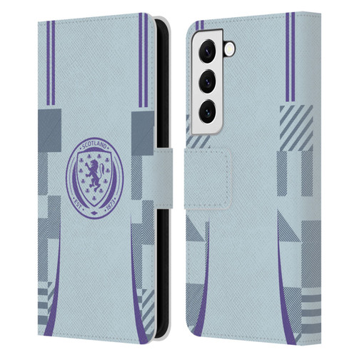 Scotland National Football Team 2024/25 Kits Away Leather Book Wallet Case Cover For Samsung Galaxy S22 5G