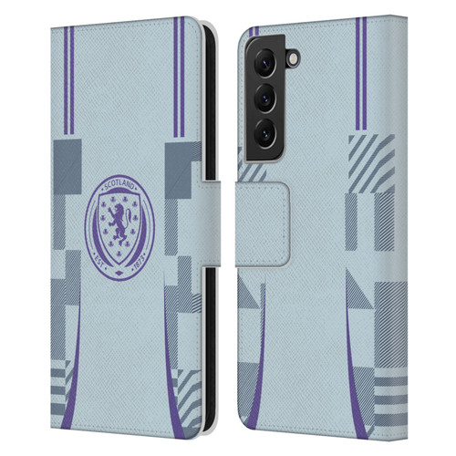 Scotland National Football Team 2024/25 Kits Away Leather Book Wallet Case Cover For Samsung Galaxy S22+ 5G
