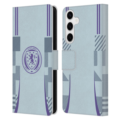 Scotland National Football Team 2024/25 Kits Away Leather Book Wallet Case Cover For Samsung Galaxy S24+ 5G