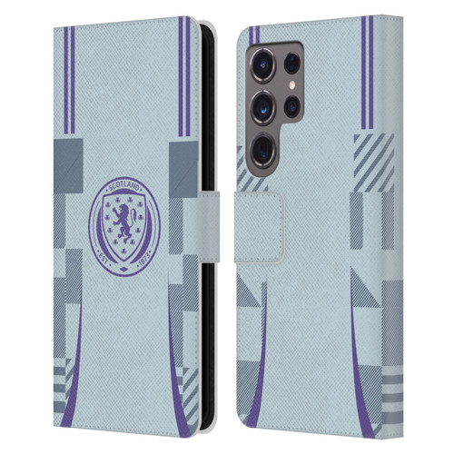 Scotland National Football Team 2024/25 Kits Away Leather Book Wallet Case Cover For Samsung Galaxy S24 Ultra 5G