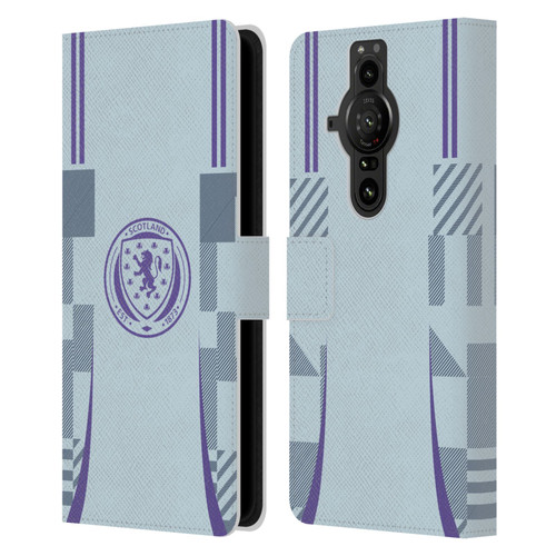 Scotland National Football Team 2024/25 Kits Away Leather Book Wallet Case Cover For Sony Xperia Pro-I