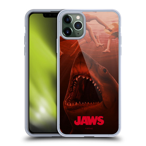 Jaws Art Poster Soft Gel Case for Apple iPhone 11 Pro Max