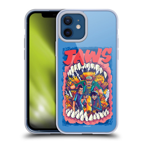 Jaws Art Key Art Soft Gel Case for Apple iPhone 12 / iPhone 12 Pro
