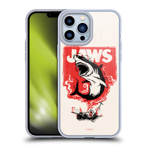 Jaws Art Fire Soft Gel Case for Apple iPhone 13 Pro Max