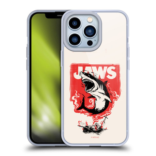 Jaws Art Fire Soft Gel Case for Apple iPhone 13 Pro