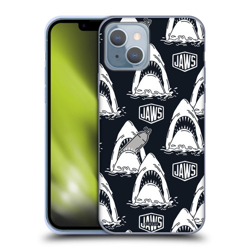 Jaws Art Pattern Shark Soft Gel Case for Apple iPhone 14