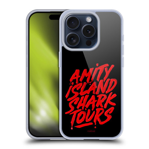 Jaws Art Shark Tour Soft Gel Case for Apple iPhone 15 Pro