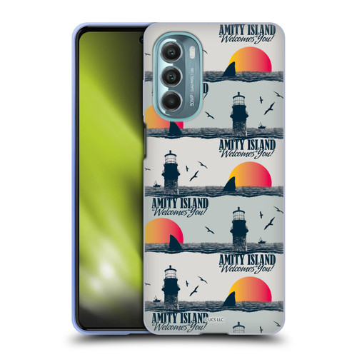 Jaws Art Pattern Amity Soft Gel Case for Motorola Moto G Stylus 5G (2022)