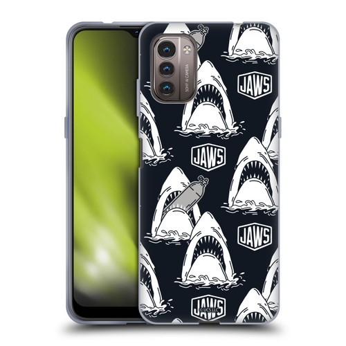 Jaws Art Pattern Shark Soft Gel Case for Nokia G11 / G21