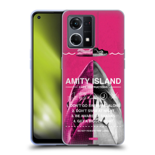 Jaws Art Halftone Soft Gel Case for OPPO Reno8 4G