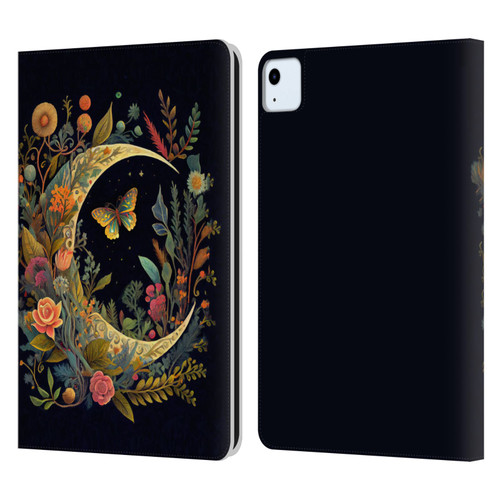 JK Stewart Art Crescent Moon Leather Book Wallet Case Cover For Apple iPad Air 11 2020/2022/2024