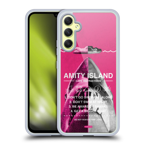 Jaws Art Halftone Soft Gel Case for Samsung Galaxy A34 5G