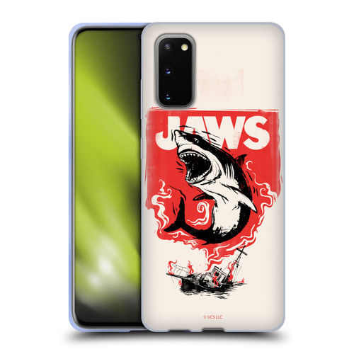 Jaws Art Fire Soft Gel Case for Samsung Galaxy S20 / S20 5G