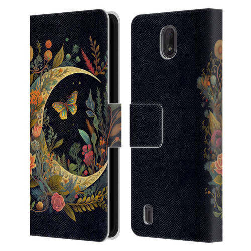 JK Stewart Art Crescent Moon Leather Book Wallet Case Cover For Nokia C01 Plus/C1 2nd Edition