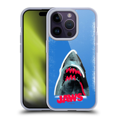 Jaws Graphics Distressed Soft Gel Case for Apple iPhone 14 Pro