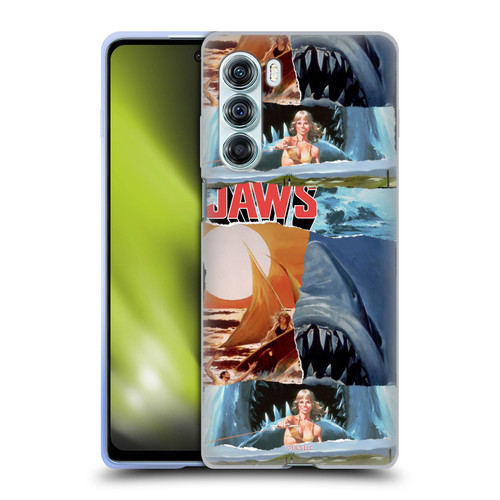 Jaws Graphics Collage Art Soft Gel Case for Motorola Edge S30 / Moto G200 5G