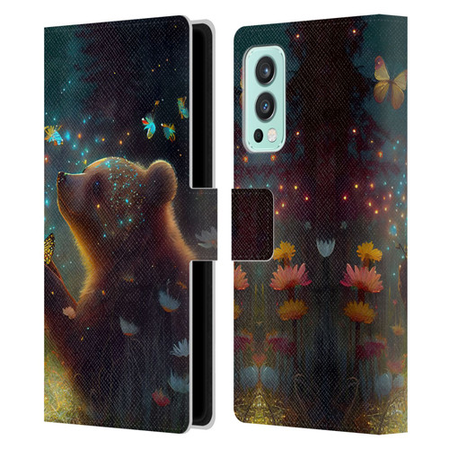 JK Stewart Art Bear Leather Book Wallet Case Cover For OnePlus Nord 2 5G