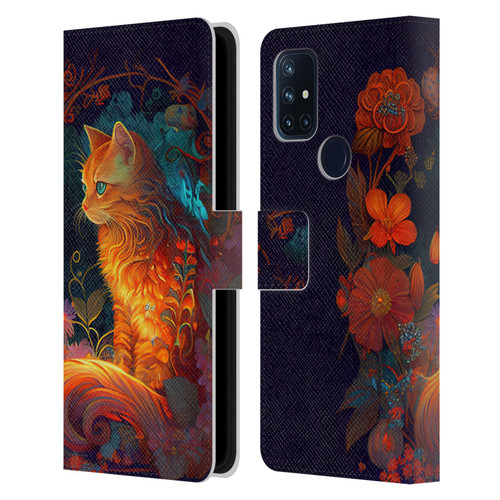 JK Stewart Art Cat Leather Book Wallet Case Cover For OnePlus Nord N10 5G