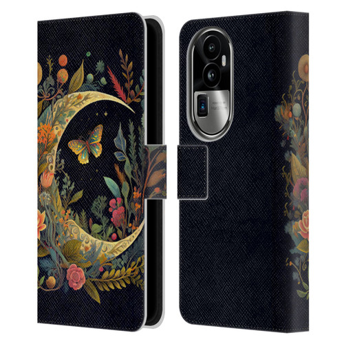 JK Stewart Art Crescent Moon Leather Book Wallet Case Cover For OPPO Reno10 Pro+