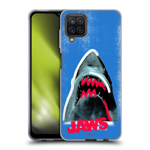 Jaws Graphics Distressed Soft Gel Case for Samsung Galaxy A12 (2020)