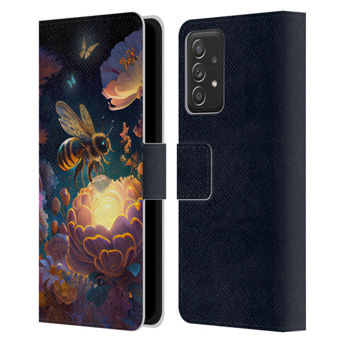 JK Stewart Art Bee Leather Book Wallet Case Cover For Samsung Galaxy A53 5G (2022)