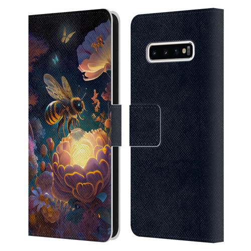 JK Stewart Art Bee Leather Book Wallet Case Cover For Samsung Galaxy S10+ / S10 Plus