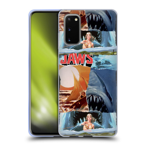 Jaws Graphics Collage Art Soft Gel Case for Samsung Galaxy S20 / S20 5G