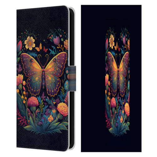 JK Stewart Art Butterfly In Night Garden Leather Book Wallet Case Cover For Samsung Galaxy S23 FE 5G