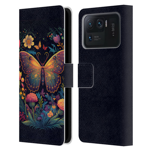 JK Stewart Art Butterfly In Night Garden Leather Book Wallet Case Cover For Xiaomi Mi 11 Ultra