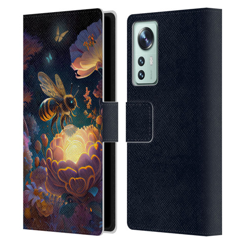 JK Stewart Art Bee Leather Book Wallet Case Cover For Xiaomi 12