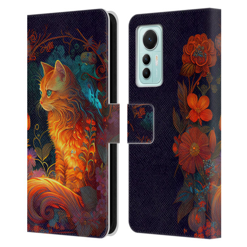 JK Stewart Art Cat Leather Book Wallet Case Cover For Xiaomi 12 Lite