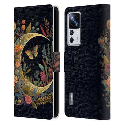 JK Stewart Art Crescent Moon Leather Book Wallet Case Cover For Xiaomi 12T Pro