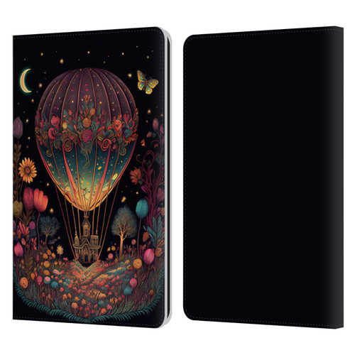 JK Stewart Graphics Hot Air Balloon Garden Leather Book Wallet Case Cover For Amazon Kindle Paperwhite 1 / 2 / 3