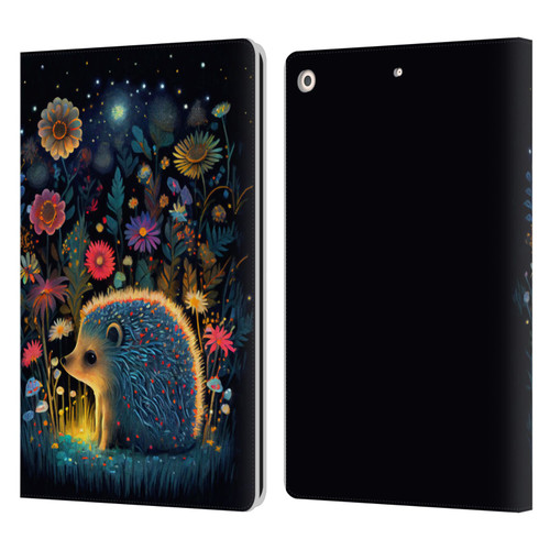 JK Stewart Graphics Little Hedgehog Leather Book Wallet Case Cover For Apple iPad 10.2 2019/2020/2021