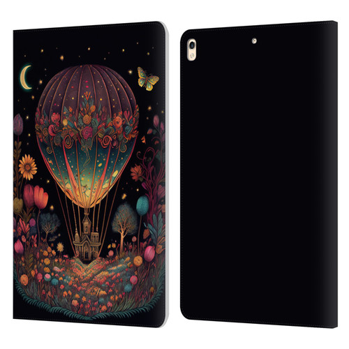 JK Stewart Graphics Hot Air Balloon Garden Leather Book Wallet Case Cover For Apple iPad Pro 10.5 (2017)
