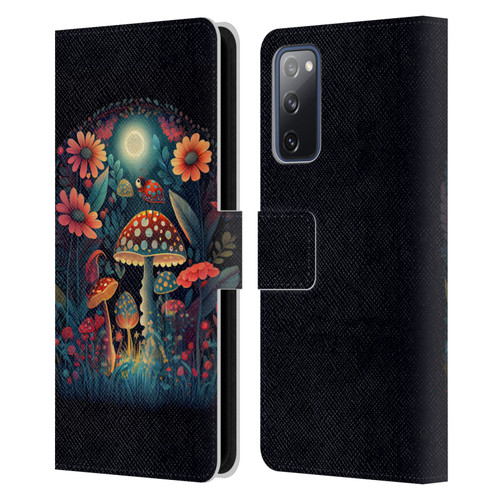 JK Stewart Graphics Ladybug On Mushroom Leather Book Wallet Case Cover For Samsung Galaxy S20 FE / 5G