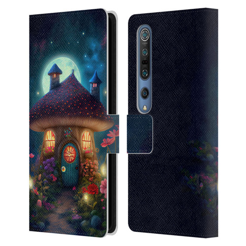 JK Stewart Graphics Mushroom House Leather Book Wallet Case Cover For Xiaomi Mi 10 5G / Mi 10 Pro 5G