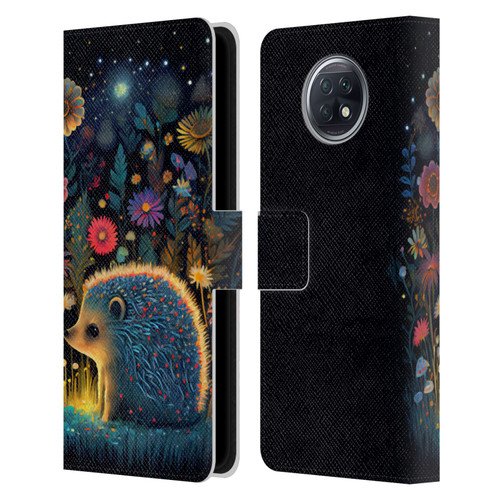 JK Stewart Graphics Little Hedgehog Leather Book Wallet Case Cover For Xiaomi Redmi Note 9T 5G