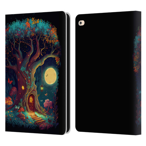 JK Stewart Key Art Tree With Small Door In Trunk Leather Book Wallet Case Cover For Apple iPad Air 2 (2014)