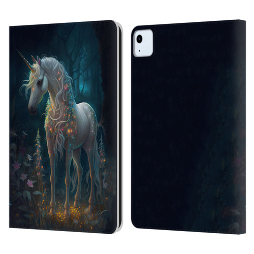 JK Stewart Key Art Unicorn Leather Book Wallet Case Cover For Apple iPad Air 2020 / 2022