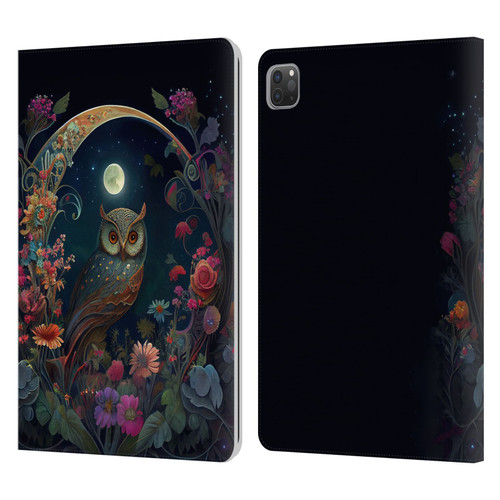 JK Stewart Key Art Owl Leather Book Wallet Case Cover For Apple iPad Pro 11 2020 / 2021 / 2022