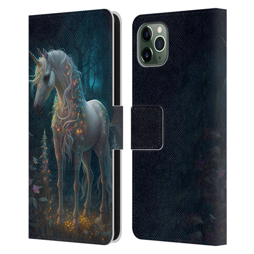 JK Stewart Key Art Unicorn Leather Book Wallet Case Cover For Apple iPhone 11 Pro Max
